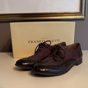 Franco Sarto Two-Tone Brown Oxfords 7.5